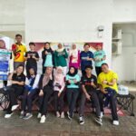 Picture 1. Participants pose for a picture after a aerobics session