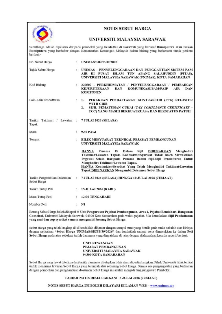 UNIMAS SH PP 39 2026