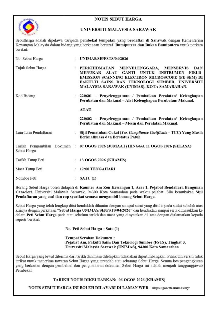 UNIMAS SH FSTS 04 2026