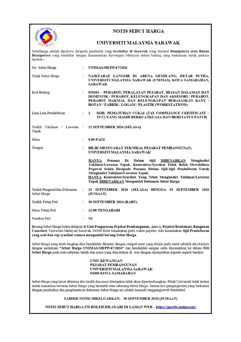 UNIMAS SH PP 47 2026